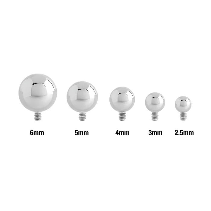 Male Sex Toys Painful Pleasures 14g12g Internally Threaded Steel Ball Price Per 1