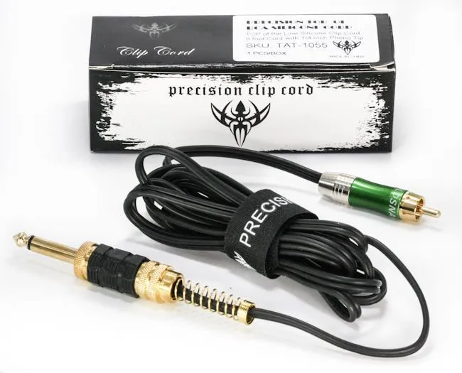 Male Sex Toys Precision Premium Pro Design Tattoo RCA Cable With Green Phono Plug Precision Male Sex Toys Precision Premium Pro Design Tattoo RCA Cable With Green Phono Plug Precision