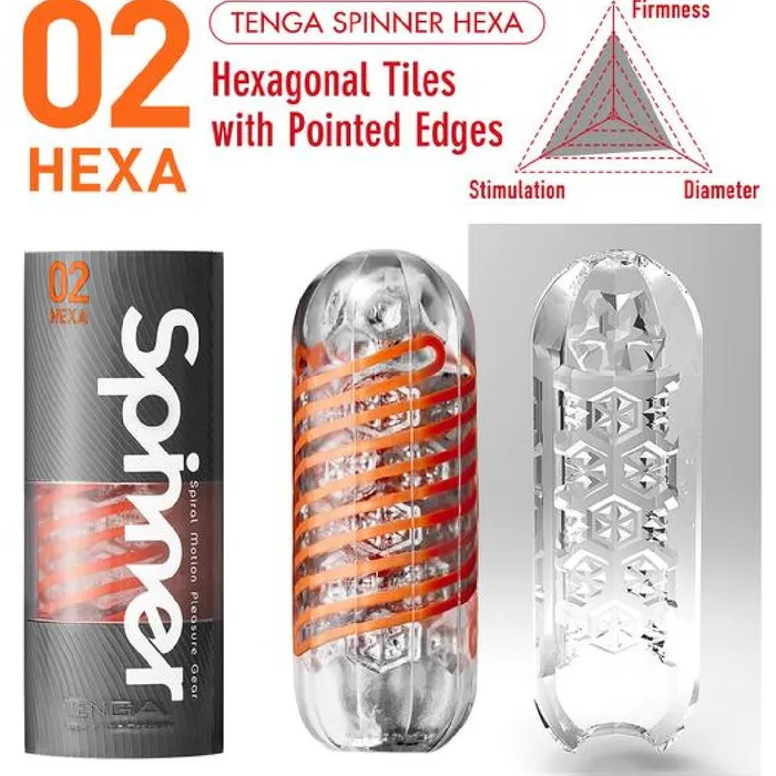 Male Sex Toys Tenga Tenga Spinner Penis Masturbation Cup 02 Hexa