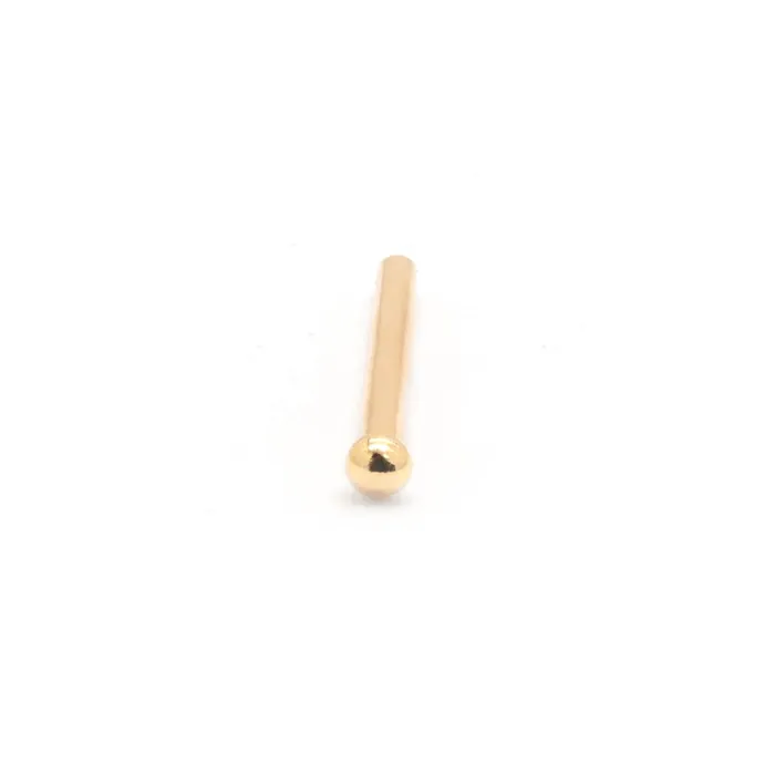 Male Sex Toys Tilum Tilum 18g 14kt Yellow Gold Fishtail with Ball Price Per 1