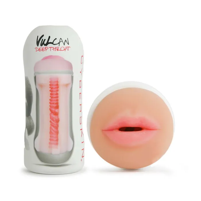 Male Sex Toys Topco Vulcan Realistic Cyberskin Deep Throat Male Masturbator