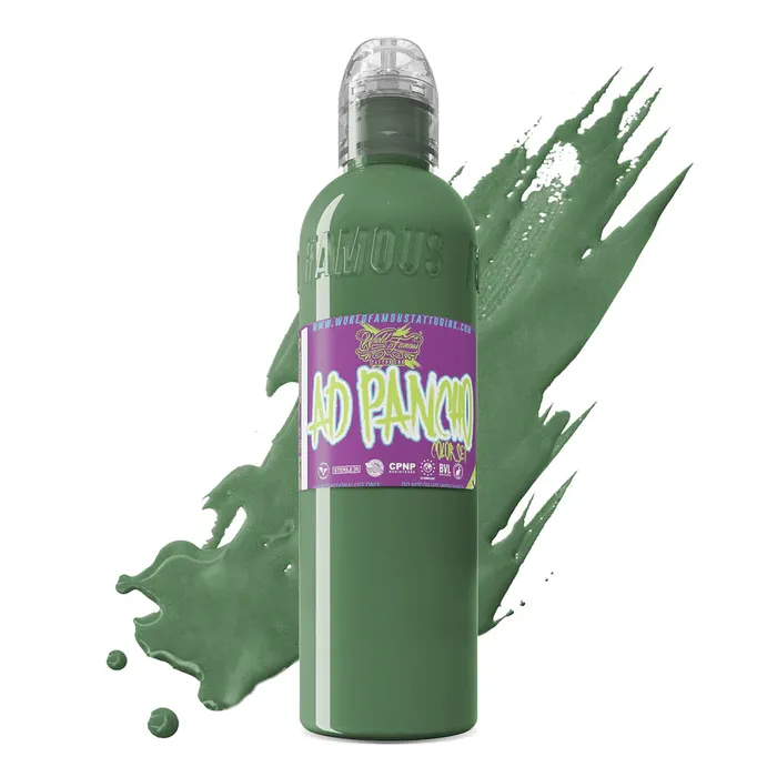 Male Sex Toys World Famous Pancho Medium Green World Famous Tattoo Ink Pick Size