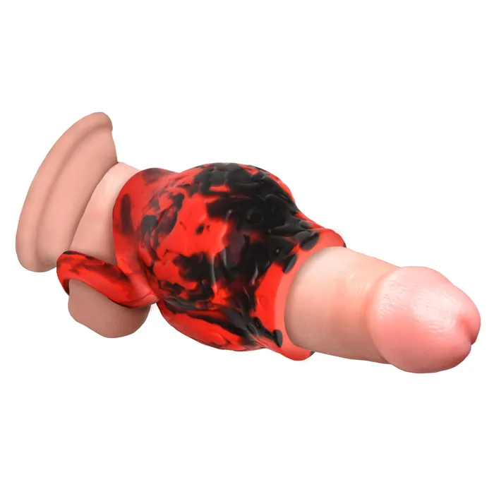 Male Sex Toys XR Brands Hell Hound Canine Knot Girth Enhancer with Ball Strap