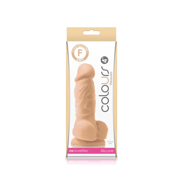 NS Novelties Dildos Colours Realistic 6 Inch Silicone Suction Cup Dildo Vanilla