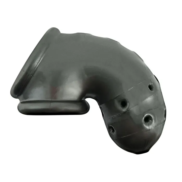 Oxballs Male Sex Toys Oxballs Airlock AirLite Vented Chastity Cage for Beginners Steel Grey