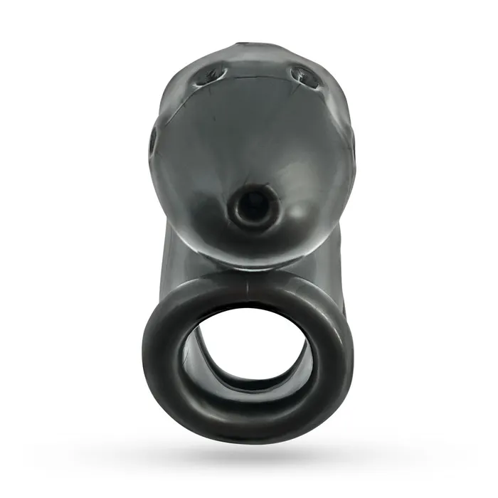 Oxballs Male Sex Toys Oxballs Airlock AirLite Vented Chastity Cage for Beginners Steel Grey
