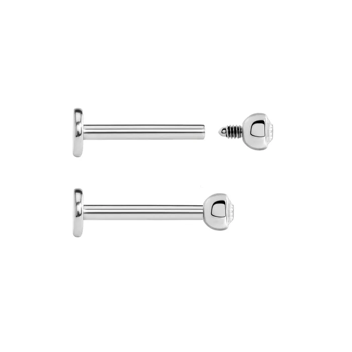 Painful Pleasures 14g12g Internally Threaded Swarovski Jewel Ball Top Price Per 1 Male Sex Toys