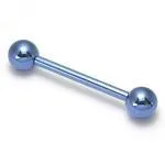 Painful Pleasures 16g Titanium Industrial Barbell Externally Threaded Vibrators