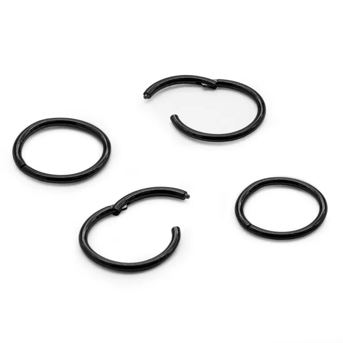 Painful Pleasures Anal 16g PVD Black Titanium Clicker Price Per 1