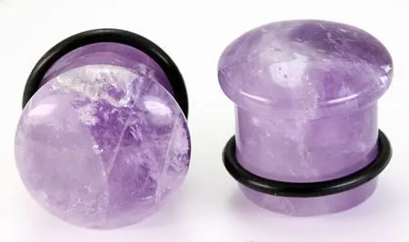 Painful Pleasures Anal Top Hat AMETHYST STONE Plug with Black Oring 8g 916 Price Per 1 Painful Pleasures Anal Top Hat AMETHYST STONE Plug with Black Oring 8g 916 Price Per 1