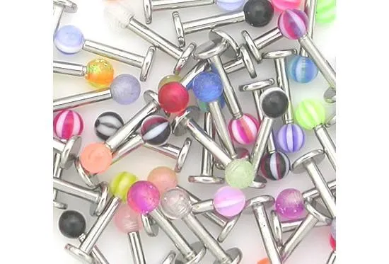 Painful Pleasures Female Sex Toys 16g Labret Deal with Acrylic Balls Price Per 10 Painful Pleasures Female Sex Toys 16g Labret Deal with Acrylic Balls Price Per 10