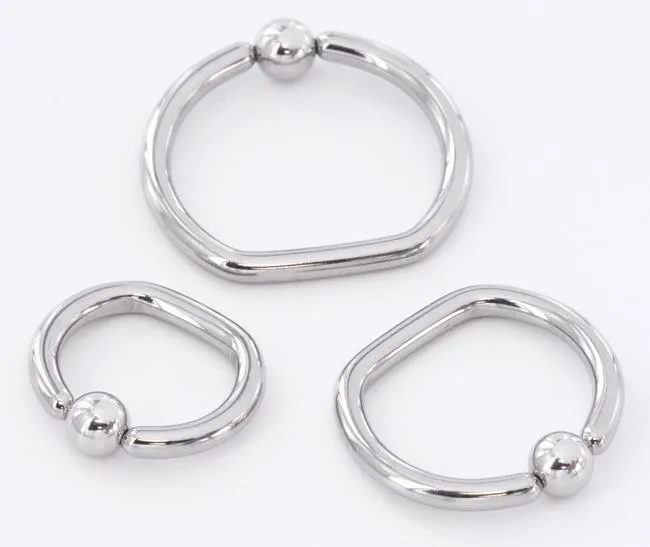 Painful Pleasures Male Sex Toys 12g Steel DRing Price Per 1