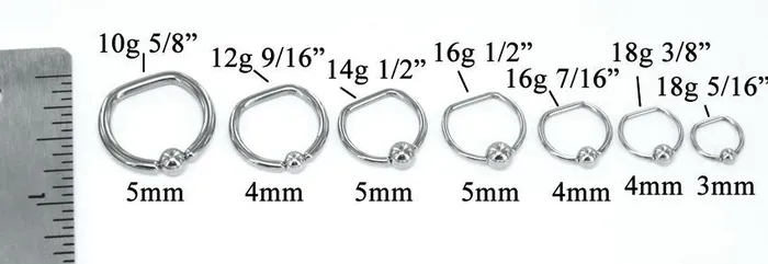 Painful Pleasures Male Sex Toys 12g Steel DRing Price Per 1