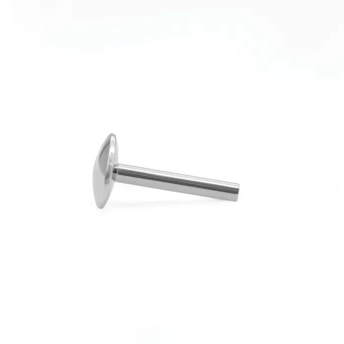 Painful Pleasures Male Sex Toys 18g Internal UFO Rounded Disc Steel Labret Post Version 1 Price Per 1