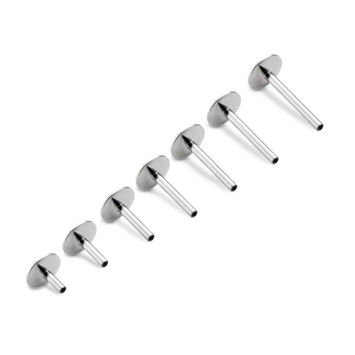 Painful Pleasures Male Sex Toys 18g Internal UFO Rounded Disc Steel Labret Post Version 1 Price Per 1