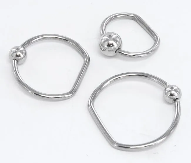 Painful Pleasures Male Sex Toys 18g Steel DRing Price Per 1
