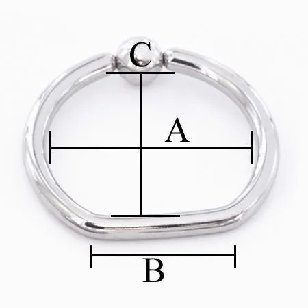 Painful Pleasures Male Sex Toys 18g Steel DRing Price Per 1