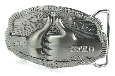 Painful Pleasures Vibrators Thumb Wrestling Champion Wholesale Belt Buckles