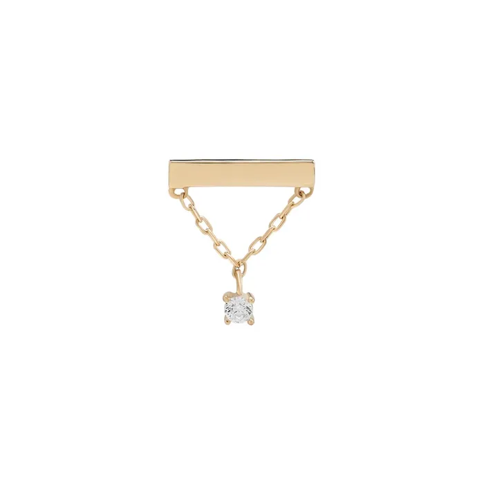Painful Pleasures Vibrators Tilum Simple Chain and Bar 14kt Yellow Gold Threadless Top Price Per 1