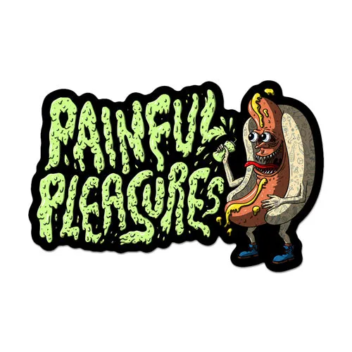 PainfulPleasures Hot Dog DieCut Sticker Price Per 1 Painful Pleasures Vibrators PainfulPleasures Hot Dog DieCut Sticker Price Per 1 Painful Pleasures Vibrators