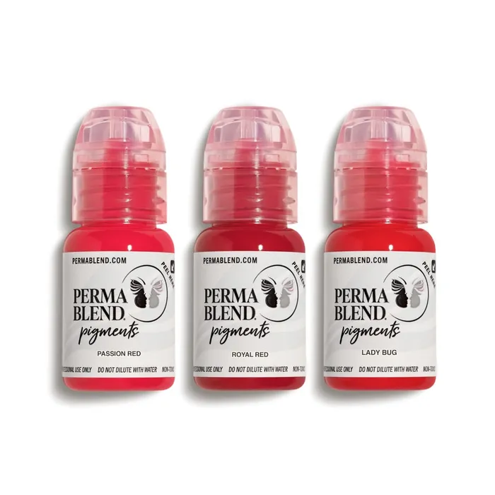 Perma Blend Red Lip Mini Set Perma Blend 3 12oz Bottles Anal
