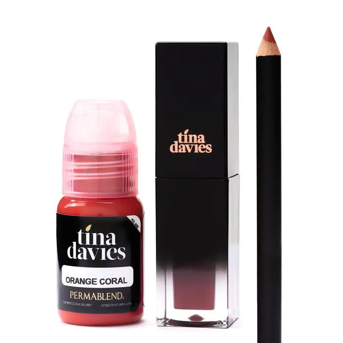Perma Blend Vibrators Tina Davies Lip Trio Perma Blend Orange Coral