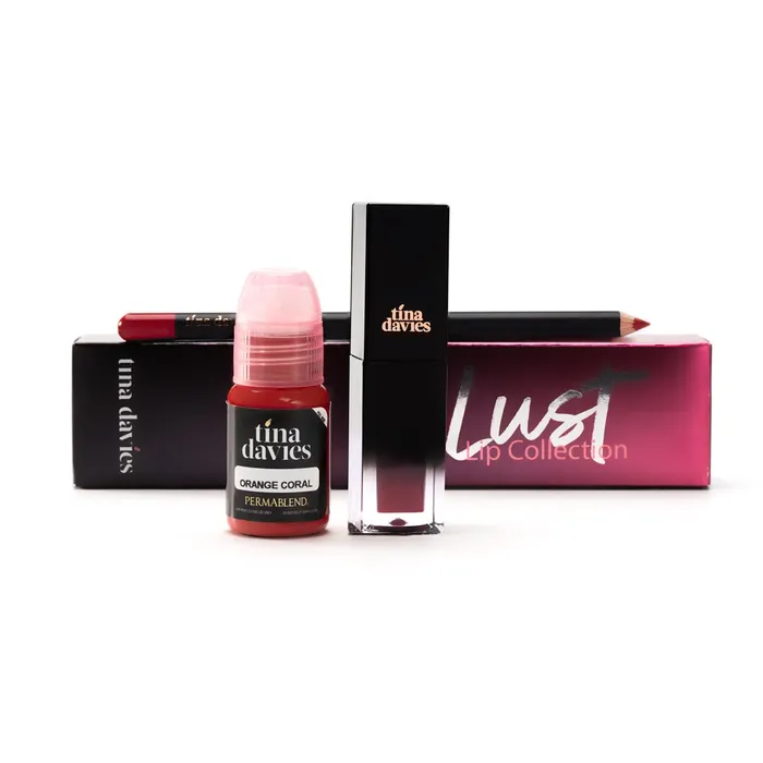 Perma Blend Vibrators Tina Davies Lip Trio Perma Blend Orange Coral