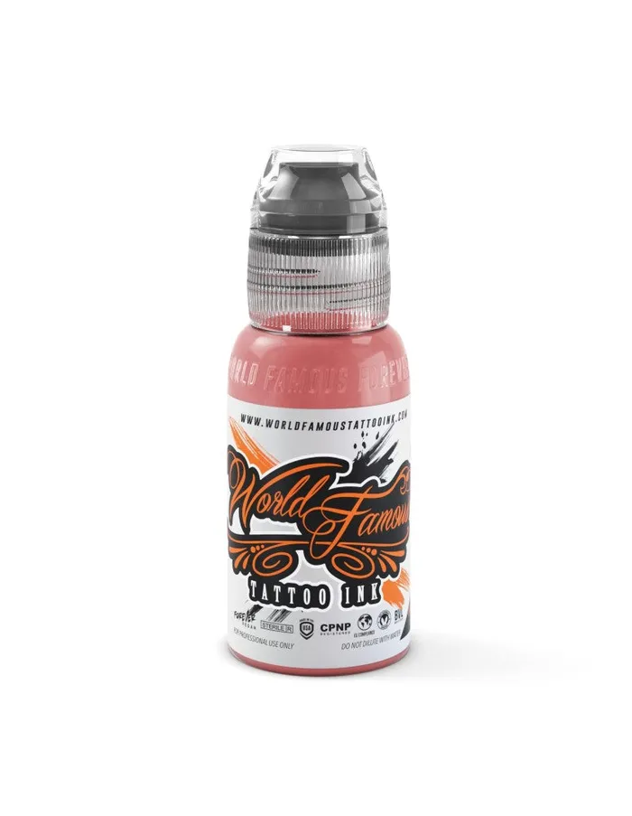 Pink Ribbon Warm Peach World Famous Tattoo Ink Pick Size World Famous Vibrators