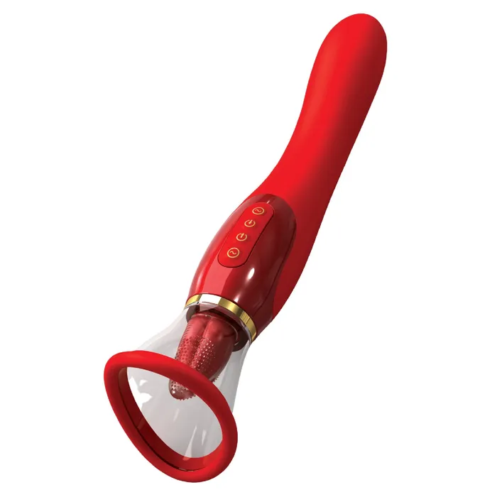 Pipedream Products Fantasy For Her Ultimate Pleasure Double Ended Vibrator 24 K Gold Luxury Edition Female Sex Toys