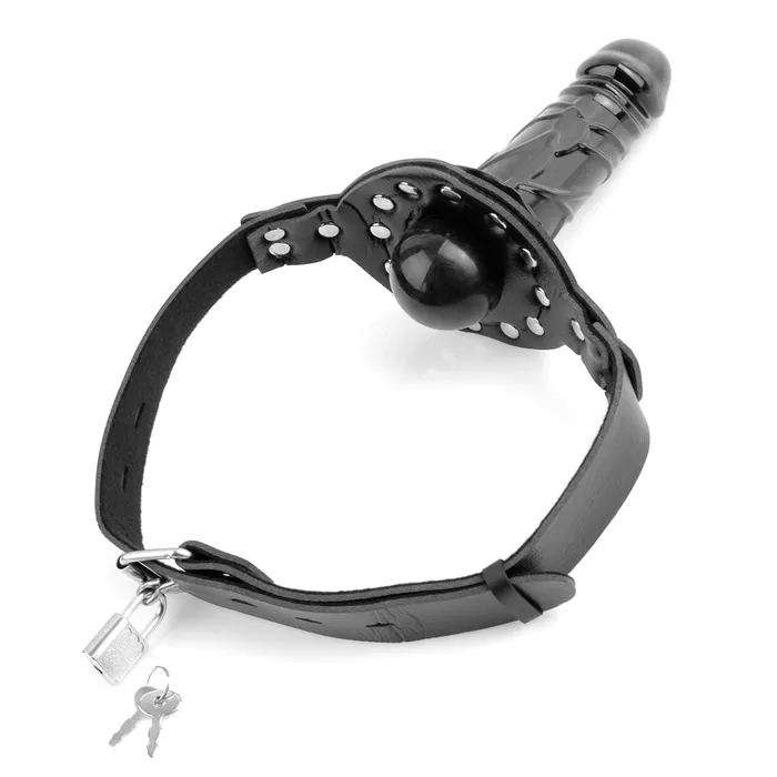 Pipedream Products Female Sex Toys Fetish Fantasy Deluxe Locking Ball Gag with Dildo
