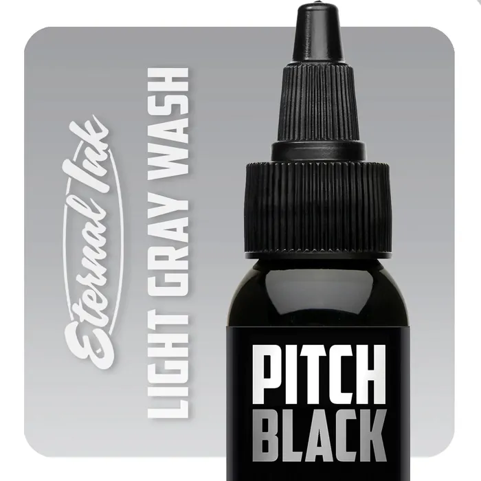 Pitch Black Light Gray Wash Eternal Ink Pick Size Eternal Anal