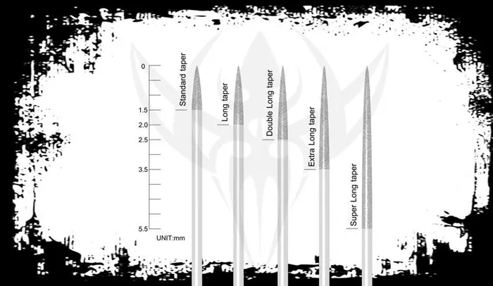Precision Needles 6 BugPin 1000 Loose Tattoo Needles Long Taper Vibrators