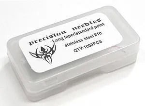 Precision Needles Vibrators 10 BugPin 1000 Loose Tattoo Needles Long Taper