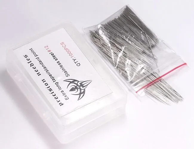 Precision Needles Vibrators 10 BugPin 1000 Loose Tattoo Needles Long Taper