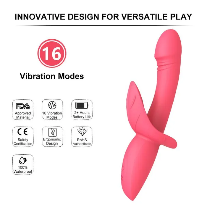 Rabbit Dildo Vibrator for Women Gspot FUNMATES Female Sex Toys