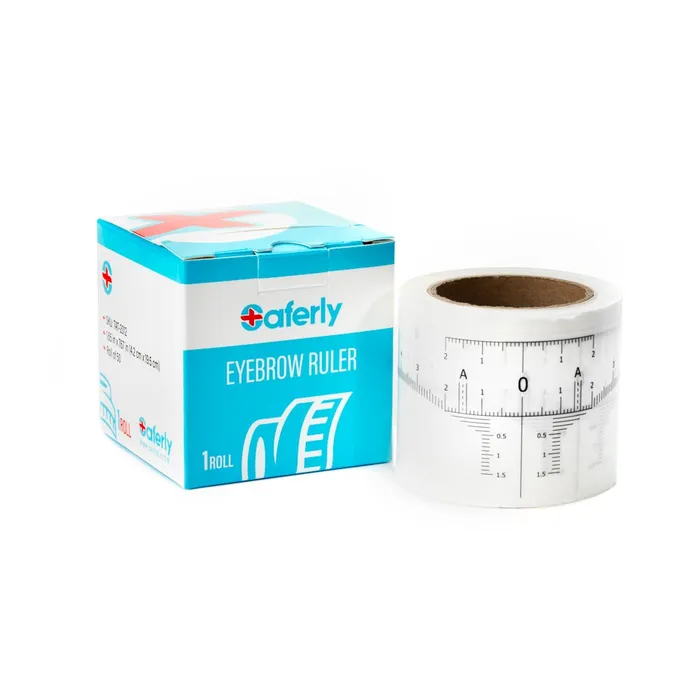 Saferly Anal Saferly Disposable Eyebrow Ruler Stickers Roll of 50