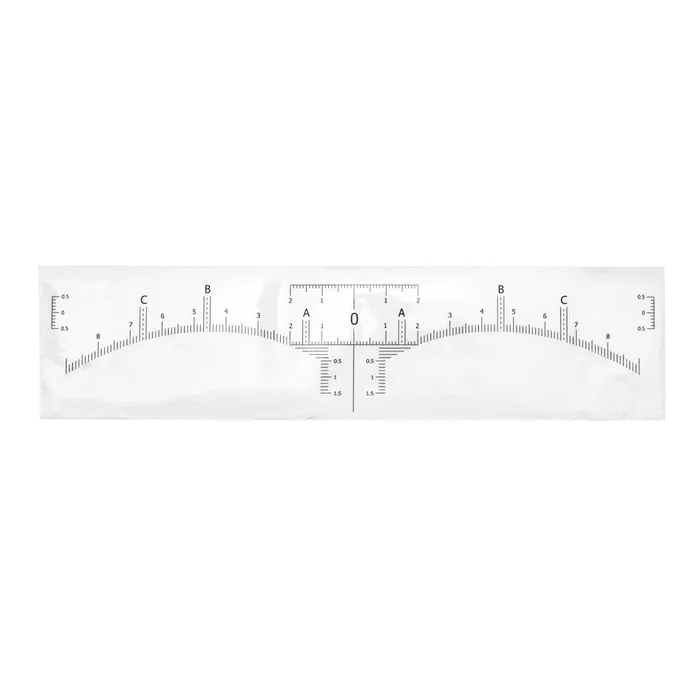 Saferly Anal Saferly Disposable Eyebrow Ruler Stickers Roll of 50
