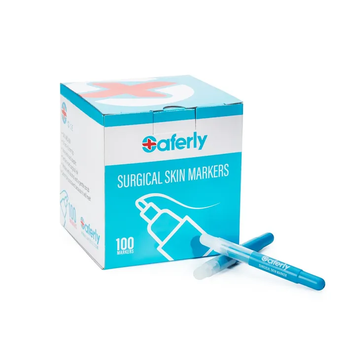 Saferly Vibrators Saferly Purple or White Fine Tip Surgical Skin Marker Pick Color