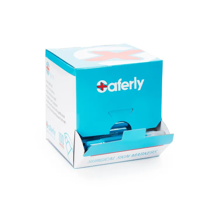 Saferly Vibrators Saferly Purple or White Fine Tip Surgical Skin Marker Pick Color