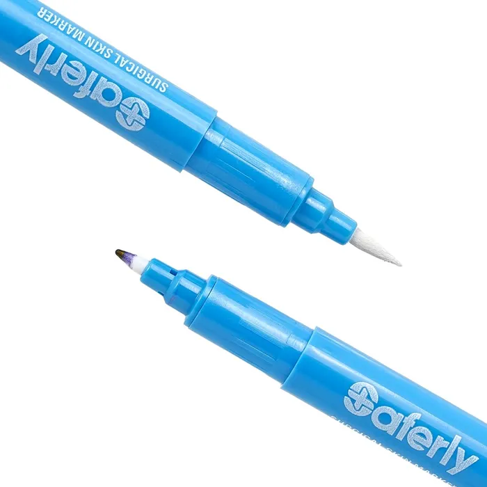 Saferly Vibrators Saferly Purple or White Fine Tip Surgical Skin Marker Pick Color