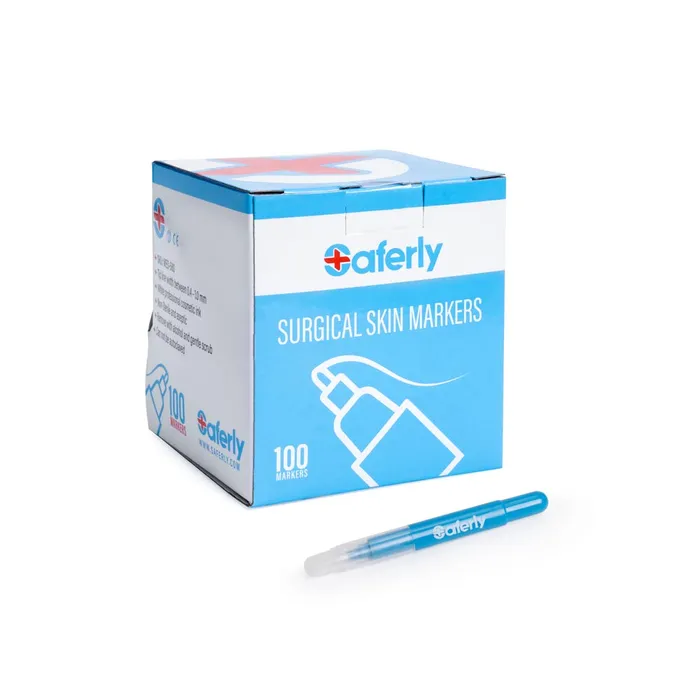 Saferly Vibrators Saferly Purple or White Fine Tip Surgical Skin Marker Pick Color
