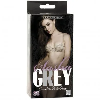 Sasha Grey Cream Pie Pocket Pussy Doc Johnson Male Sex Toys
