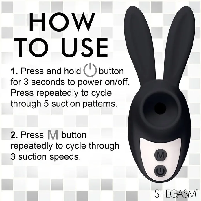 Shegasm Sucky Bunny Beginner Clit Stimulator XR Brands Female Sex Toys