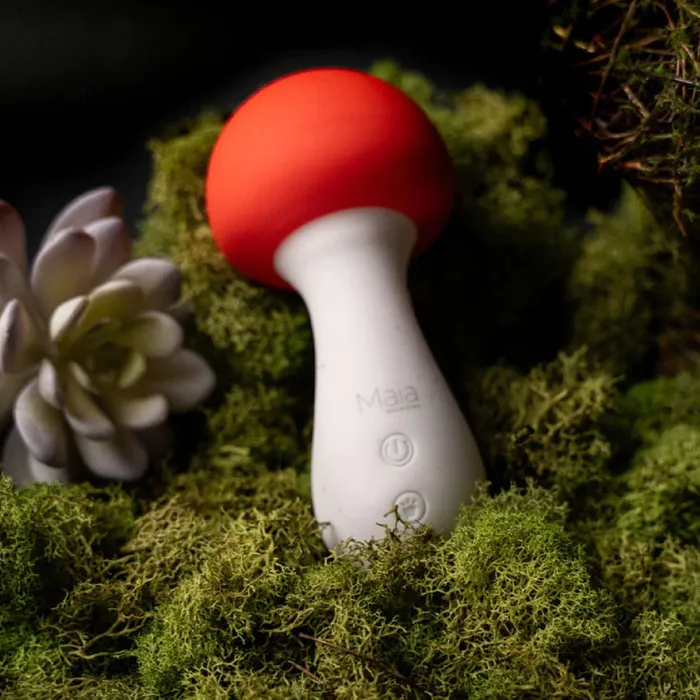 Shroomie Mushroom Shaped Mini Wand Vibrator Maia Toys Female Sex Toys