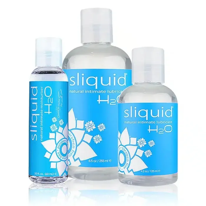 Sliquid Lubricants Sliquid Naturals H2O Water Based Lubricant Various Sizes