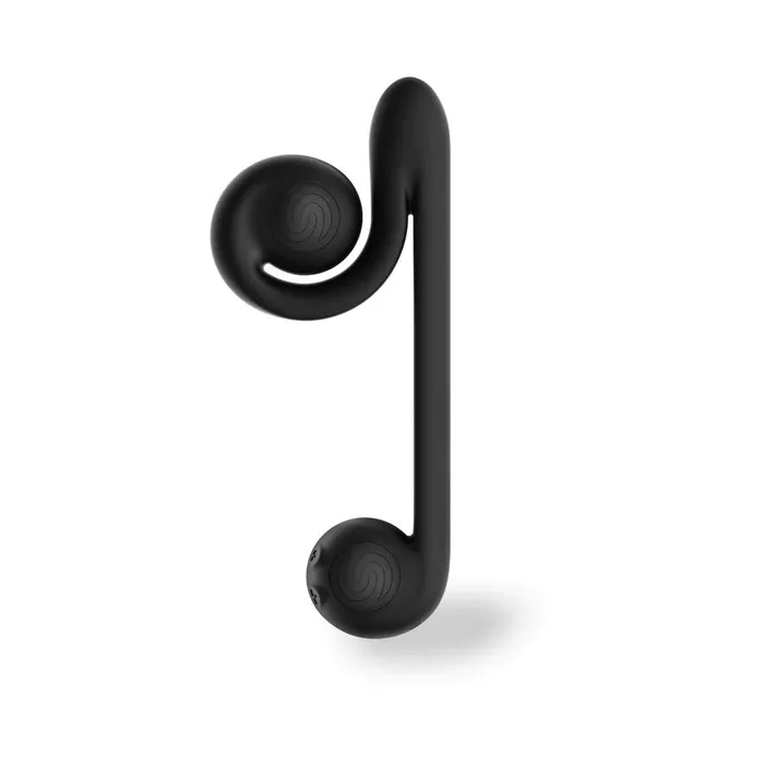 Snail Vibe Vibrators Snail Vibe Black Rechargeable Unique Spiral Head