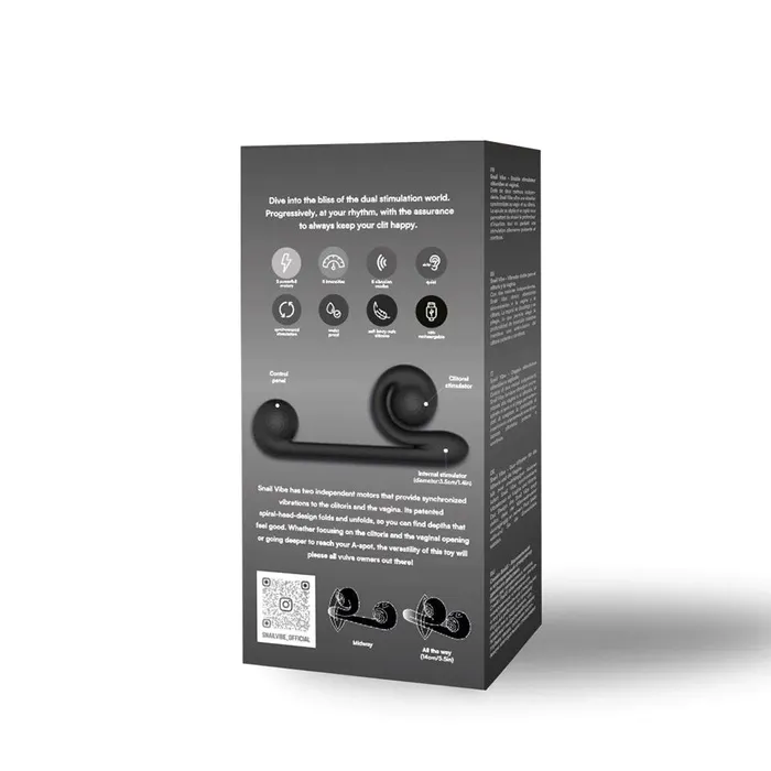 Snail Vibe Vibrators Snail Vibe Black Rechargeable Unique Spiral Head