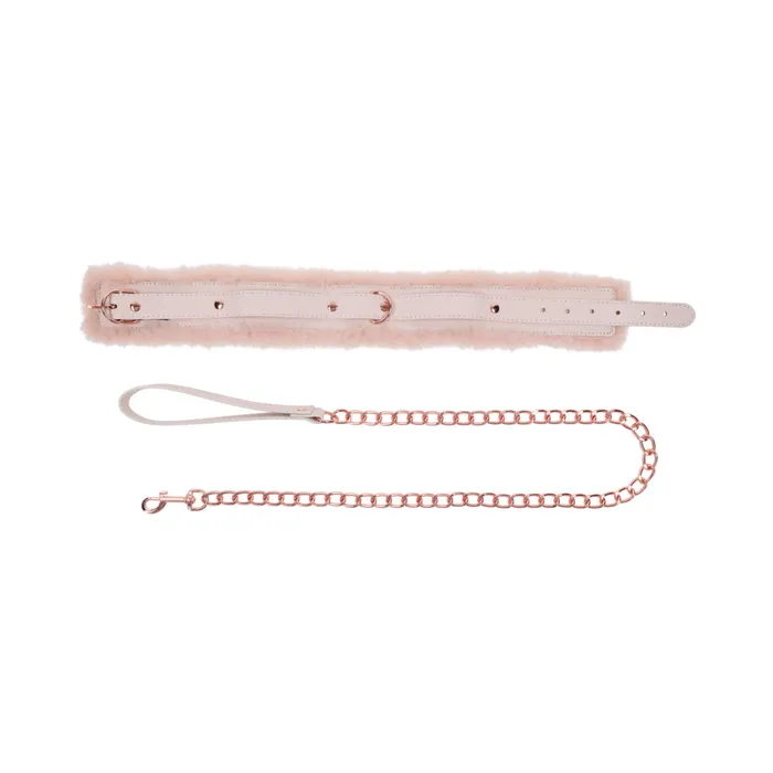 Sportsheets Peaches n Cream Fur Collar and Leash Vibrators