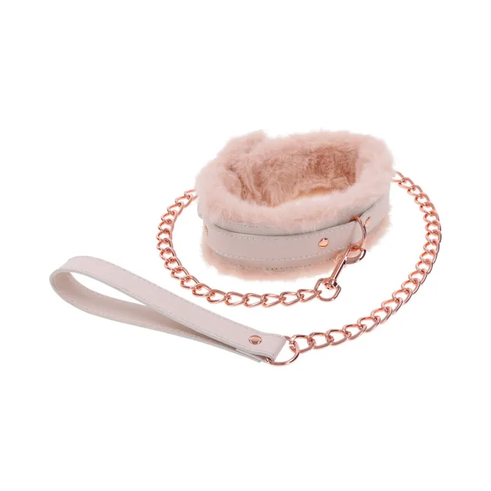 Sportsheets Peaches n Cream Fur Collar and Leash Vibrators
