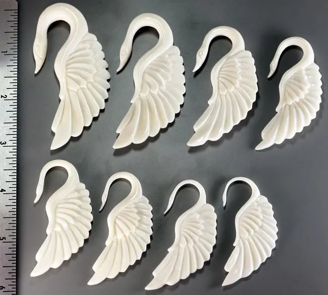 SWAN Natural Bone Organic Body Jewelry 15mm 8mm Price Per 1 Elementals Organics Female Sex Toys